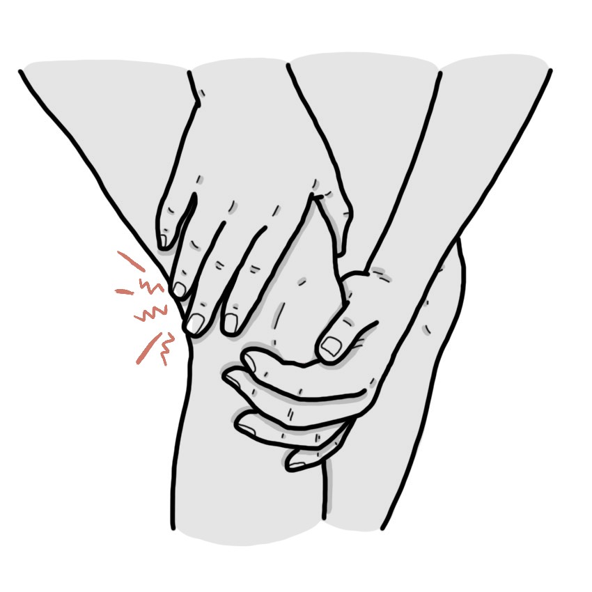 動かす時の関節のきしみ
