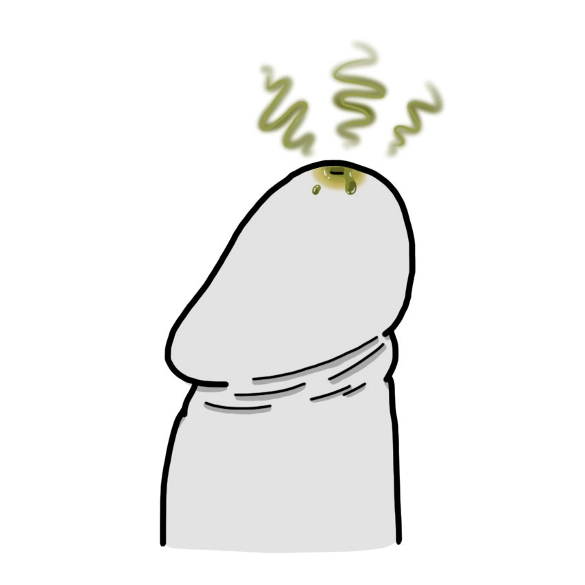 Sécrétions du gland malodorantes