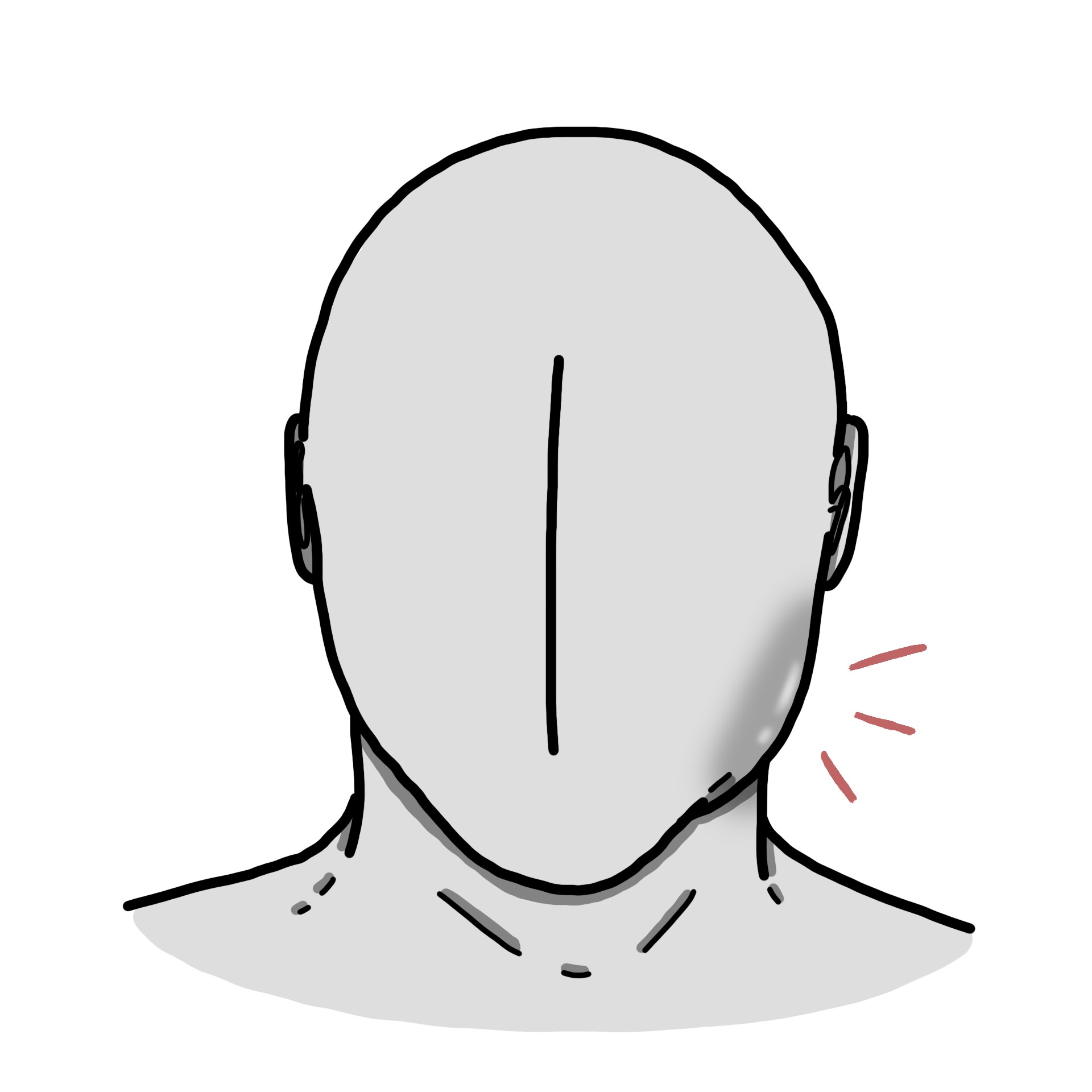 Face swollen on one side