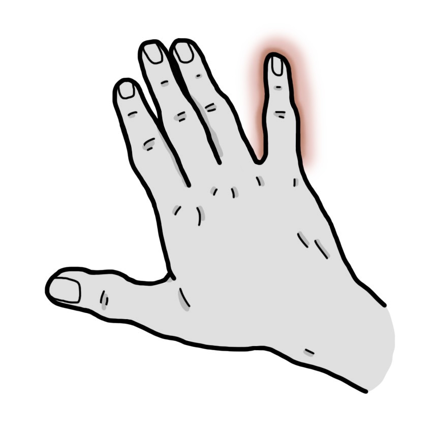 Dedo mindinho dormente