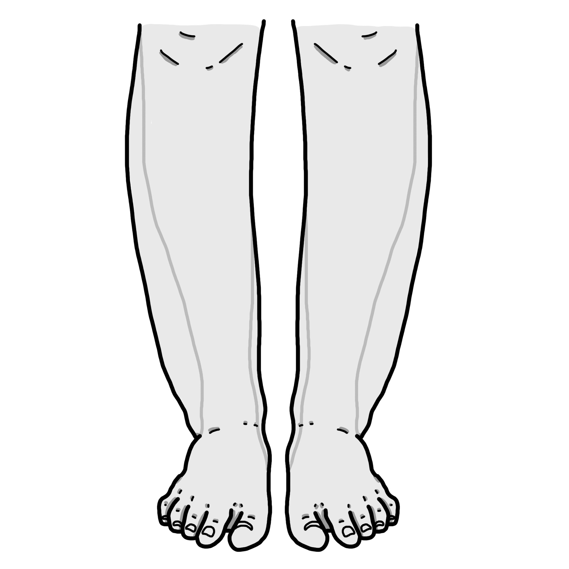 Jambes enflées
