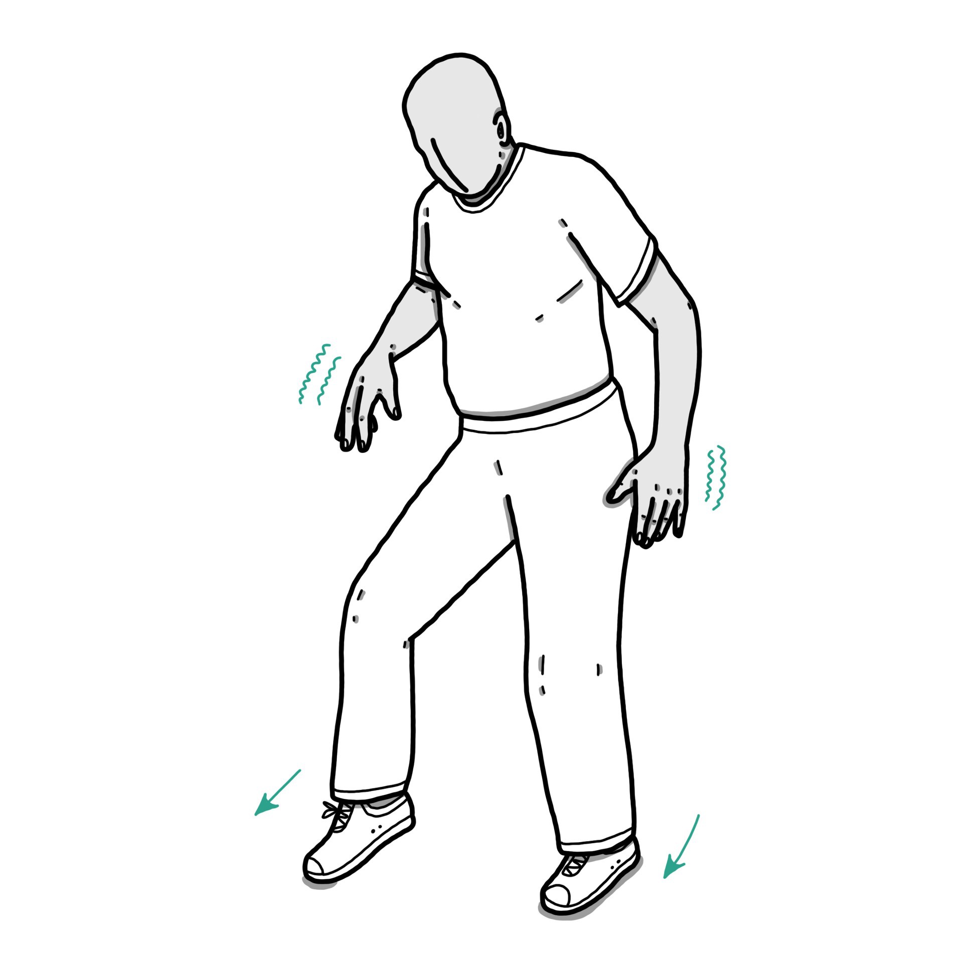 Uncoordinated movements
