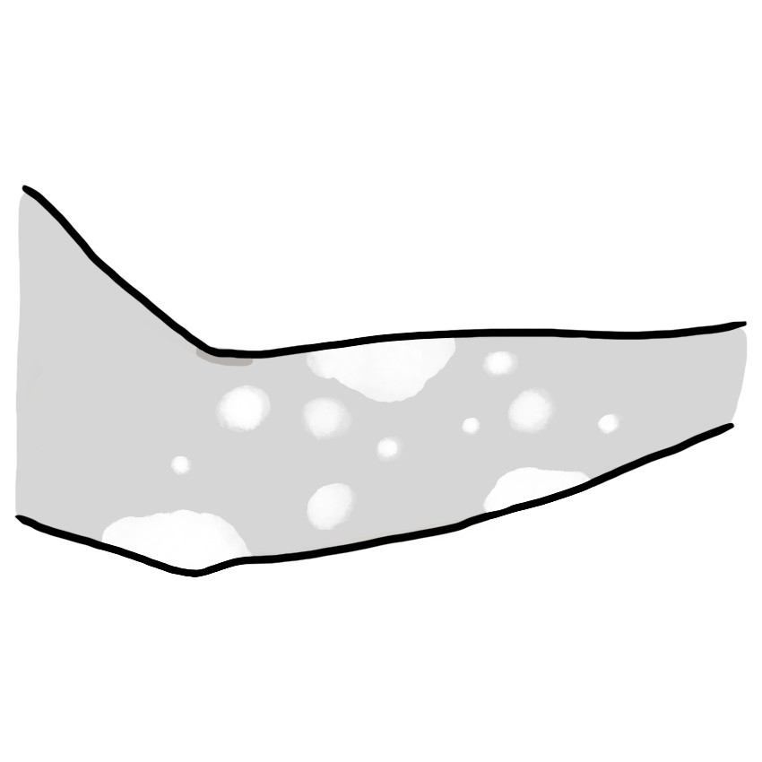 Lack of skin pigmentation