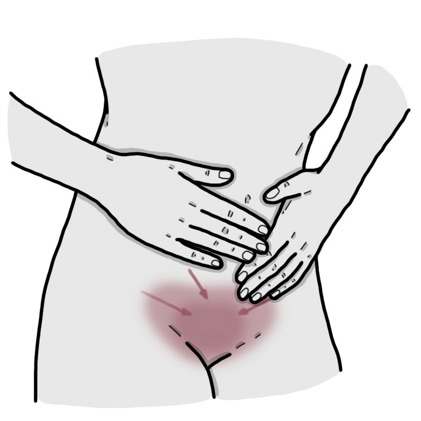 Pressure and/or heaviness in the vagina