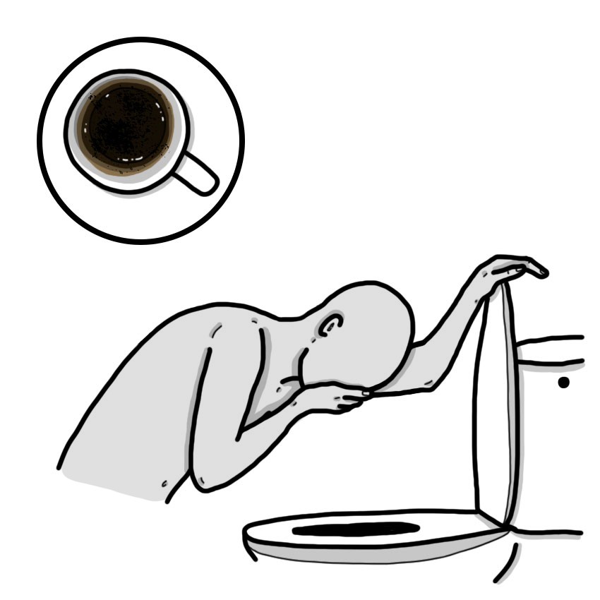 Coffee ground vomitus