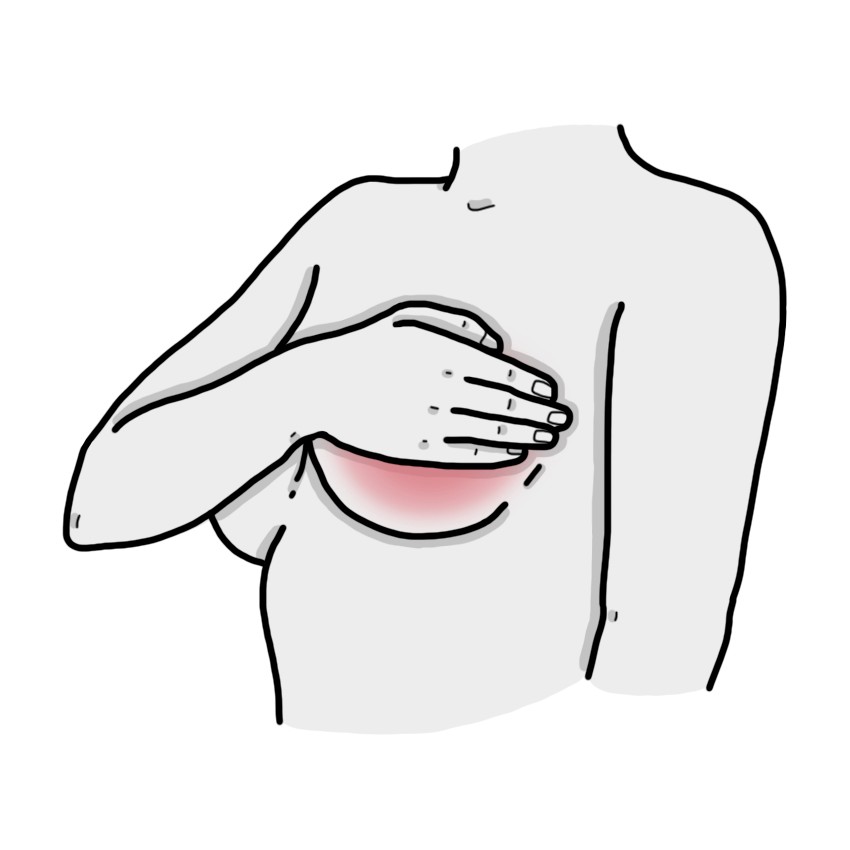 Schmerzen in der Brust bei der kleinsten Berührung