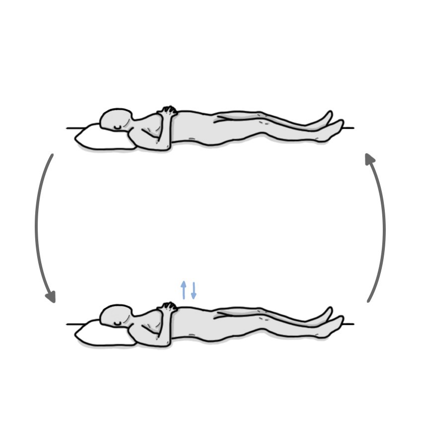 Pauses respiratoires intermittentes