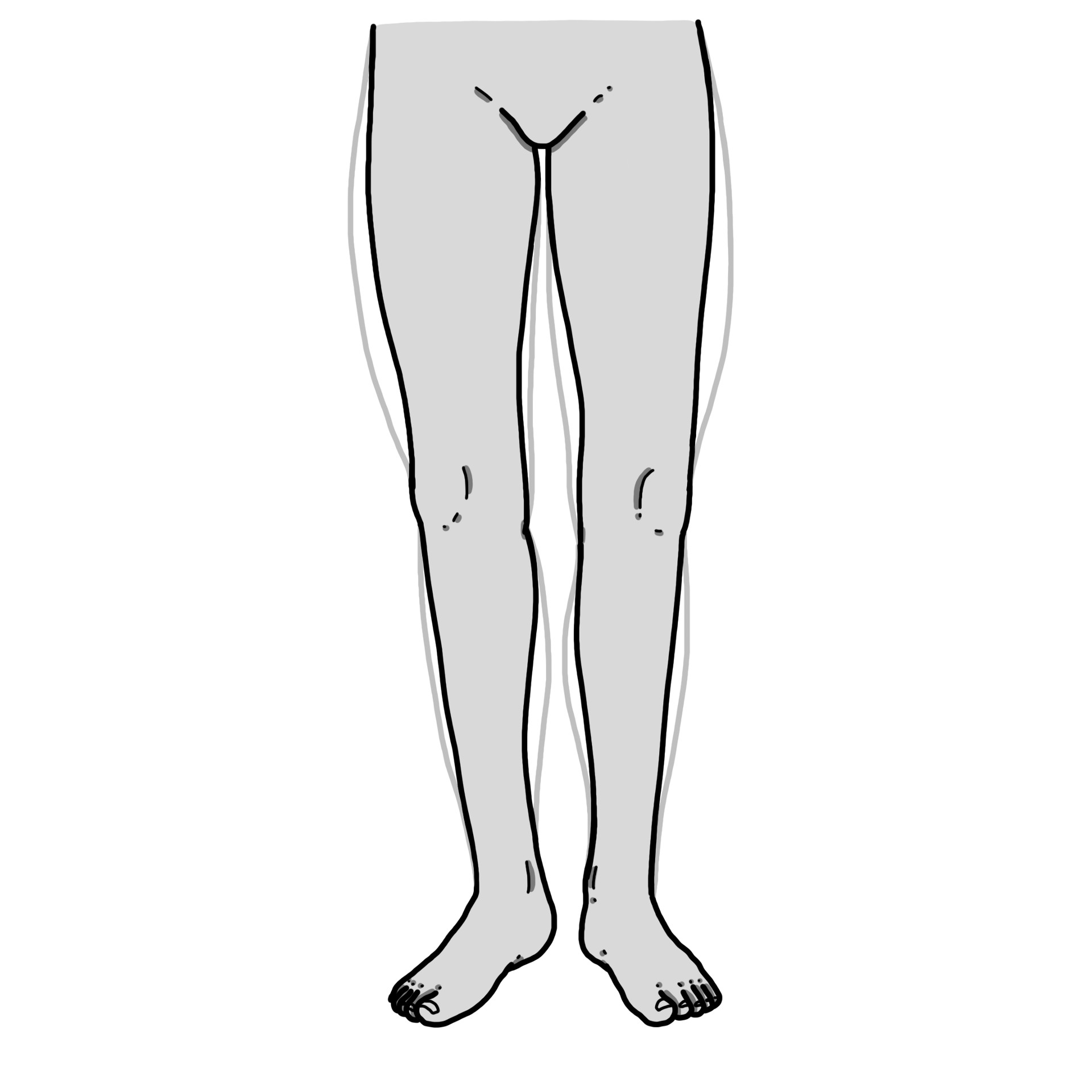 Atrophie musculaire dans les deux jambes